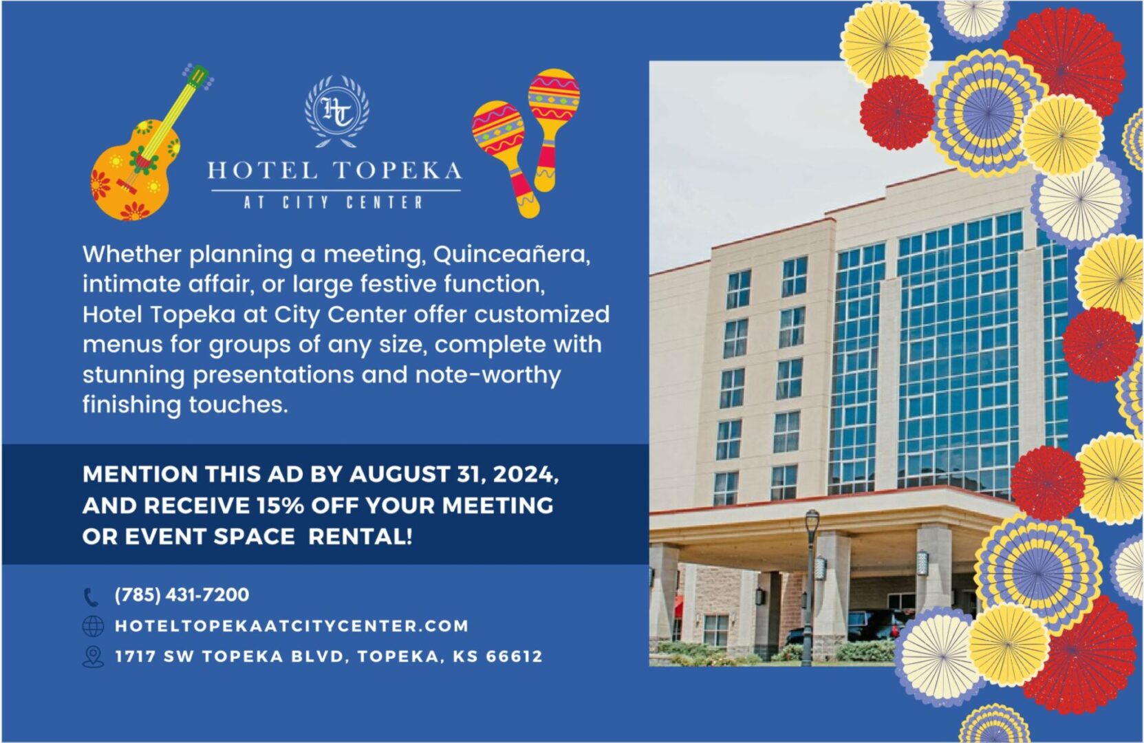 Hotel Topeka Fiesta Ad 2024