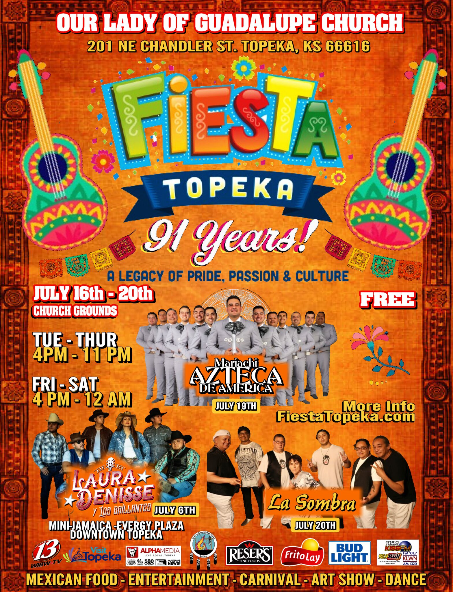 Fiesta Topeka Entertainment Schedule