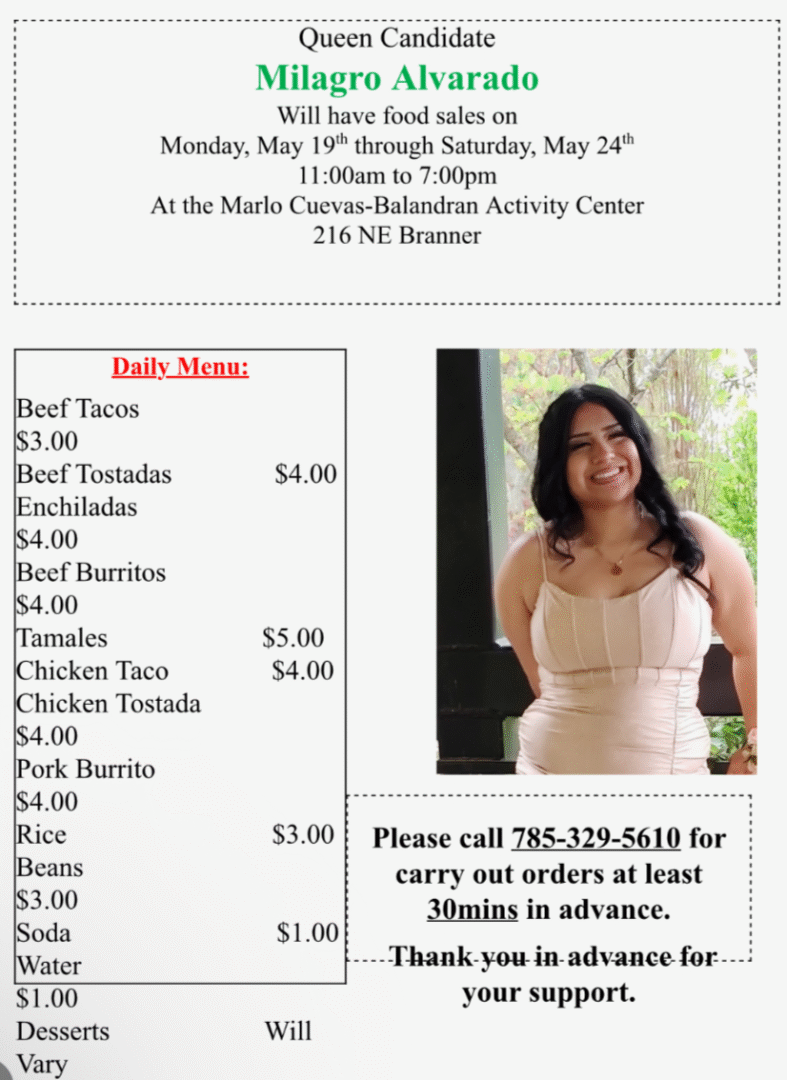 Food menu May 19th - May 24th Food menu May 19th - May 24th