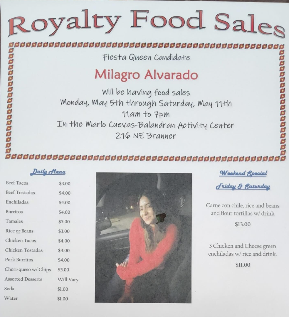 Food menu May 5th - May 11th Food menu May 5th - May 11th